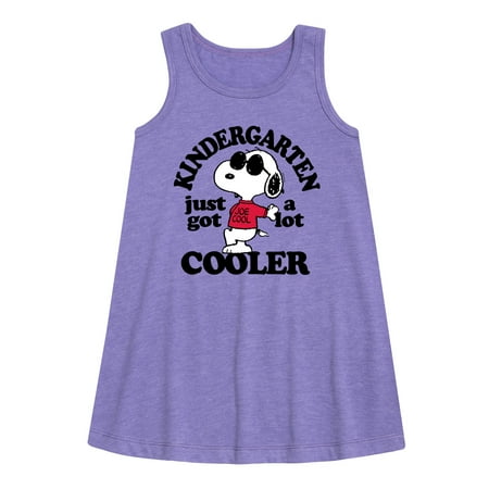 

Peanuts - Kindergarten Just Got Cooler - Toddler and Youth Girls A-line Dress