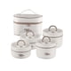 thumbnail image 4 of Juego de fiambreras aisladas de 4 piezas, caja Bento, apilable, redonda, para almacenamiento de alimentos fríos o calientes con bolsa, contenedor de a Beige, 4 of 8