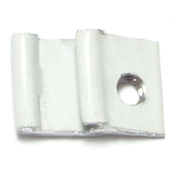 1/2" Self-Locking White Aluminum Storm Door Clips (24 pcs.)