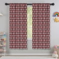 thumbnail image 5 of Blackout Kids Curtains,Red Bigfoot and Heart Pattern Childrens Insulated Curtains Set Of 2,Bedroom Essentials,Toddler Room Decor 42x63in(106x160cm), 5 of 5