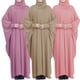 Ramadan Musulman une Pièce Robe de Prière Vêtement Femmes à Capuche Plein Abaya L0G1 – image 3 sur 9