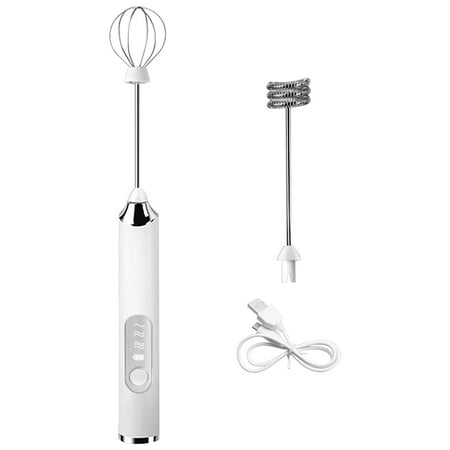 

USB Rechargeable Electric Milk Frother Beater Home Kitchen Handheld Whisk