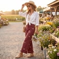 thumbnail image 6 of Barrel Jeans Women 2026 Floral Print Wide Leg Jeans Lightweight Patchwork Baggy Boyfriend Denim Pants Streetwear, 6 of 8