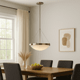 thumbnail image 5 of Design House 573139 Eastport Classic Contemporary 3-Light Indoor Dimmable Bowl Pendant with Frosted Glass in Satin Nickel, 5 of 11