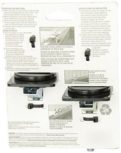 Keeper 05654) Retractable Bull Ring Anchor Points - Pair Free