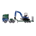 thumbnail image 1 of KLKCMS 1/50 Scale Die-Cast Flatbed Trailer+ Model Toy Mini for Scenery Layout, 1 of 9