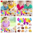 thumbnail image 4 of JHEHF Easter Eggs with Toys 12PCS Filled Easter Eggs Cute Colorful Fillable Eggs Easter Basket Stuffers and Gifts Party Supplies Decor Easter Gift, 4 of 7