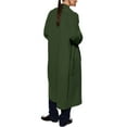 thumbnail image 5 of Kukoosong Women's Wool Coats Classic Lapel Collar Open Front Long Jacket Winter Long Trench Coat, 5 of 6