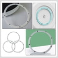 thumbnail image 2 of OUNONA 3Pcs Multi-function Turntable Rings Plastic Tray Holders Displaying Spice Tray Rollers, 2 of 8