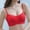 Red, variant on Womens Wireless Seamless Bras No Underwire Padded Bralette Adjustable Comfort Everyday Sleep Bra