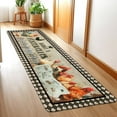 thumbnail image 3 of 2x6 ft Vintage Rooster Runner Rug Non Slip Floor Mat Farmhouse Area Rugs Runner Rug Hallway Runner Rug Entryway Rugs Living Room Bedroom Home Decor, 3 of 7