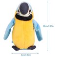 thumbnail image 4 of Juguete educativo para la primera infancia con forma de loro de peluche con dibujos animados de YINKUU, bonito y eléctrico, que puede grabar y aprender a hablar, 4 of 8