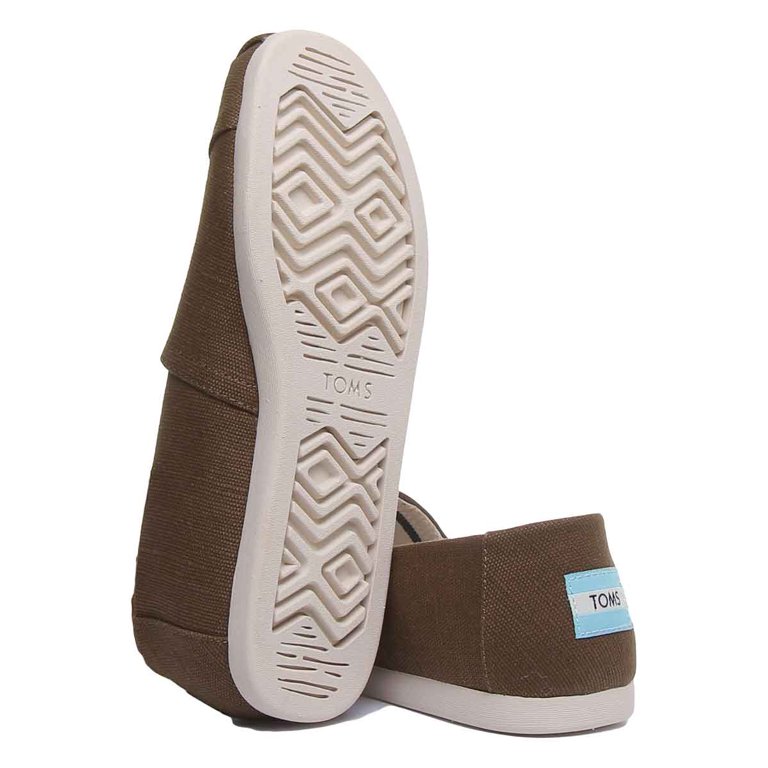 NEW Men’s TOMS Alpargata Military Olive Heritage Canvas Casual Slip On Shoes 10 Toms Men main image 3