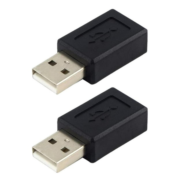 Xuanheng Lot de 2 Adaptateur Convertisseur USB2.0 Type-A Mâle vers Micro USB Femelle