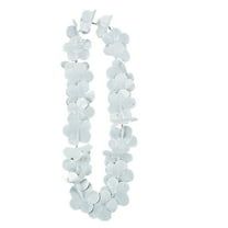 Oriental Trading Company Boas and Leis White Flower Lei with Tropical Flair