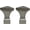 Pewter, variant on Urbanest Semoy Lamp Finial – 1 7/8 Inch Tall, Pewter– Decorative Lamp Shade Finial for Table & Floor Lamps- 2 Pieces