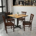 thumbnail image 2 of Flash Furniture HERCULES Series Ladder Back Walnut Wood Restaurant Chair, 2 of 11