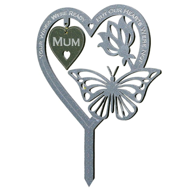 Garden Signpost Garden Signpost Delicate Flower Butterfly Shape Plastic Mothers Day Inserted Sign Decoration for Decorating