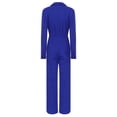 thumbnail image 2 of Yeahdor Women's Coveralls Mechanic Work Uniform Long Sleeve Turndown Collar Button Up Utility Jumpsuit Blue XXL, 2 of 7
