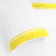 thumbnail image 4 of DNG Creations 4 Piece Two Tone Sheet Set 100% Egyptian Cotton, 800 Threads Count - 8 Inch Deep Pocket ( Solid White/Yellow - Full ), 4 of 4
