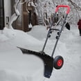 thumbnail image 4 of Pelle à Neige Poignée Réglable Chasse-Neige à Roulettes pour Jardin Extérieur Entrée Style B, 4 of 8