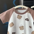 thumbnail image 4 of Splozh Preemie Clothes Boys 3 6 12 18 24 Months Summer Cute Unisex Short Sleeve Outfit, All Season Infant Daily Wear,Coffee,18-24 Months, 4 of 4