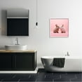thumbnail image 3 of Stupell Industries Baby Bunnies on Pink Animals & Insects Painting White Framed Art Print Wall Art, 24 x 24, 3 of 9