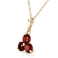 thumbnail image 2 of Galaxy Gold 14K Solid Yellow Gold 18" Necklace with Natural Garnet, 14"-24" Sizes, January Birthstone, Symbol of Passion, 2 of 3