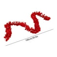thumbnail image 3 of Guirnalda Artificial de Glicinas Rojas | Guirnalda de Glicinas de Seda de 100 Cm para Bodas, Jardines y Navidad | Fondos Florales Románticos | Ramo Decorativo Colgante Diy, 3 of 5