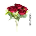 thumbnail image 5 of Mini Austin Rose Bouquet Artificial Flowers 31cm Height Realistic Faux Blooms Home Table Decor Centerpiece Gift For Wedding Baby Shower Low Maintenance Decoration Shelf Accent Seasonal Styling, 5 of 6