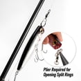 thumbnail image 3 of Dr.Fish 10 Pack Fishing Ball Bearing Barrel Swivels with Oval Split Rings Fishing Swivels Stainless Steel Solid Rings Connector size 5, 3 of 8