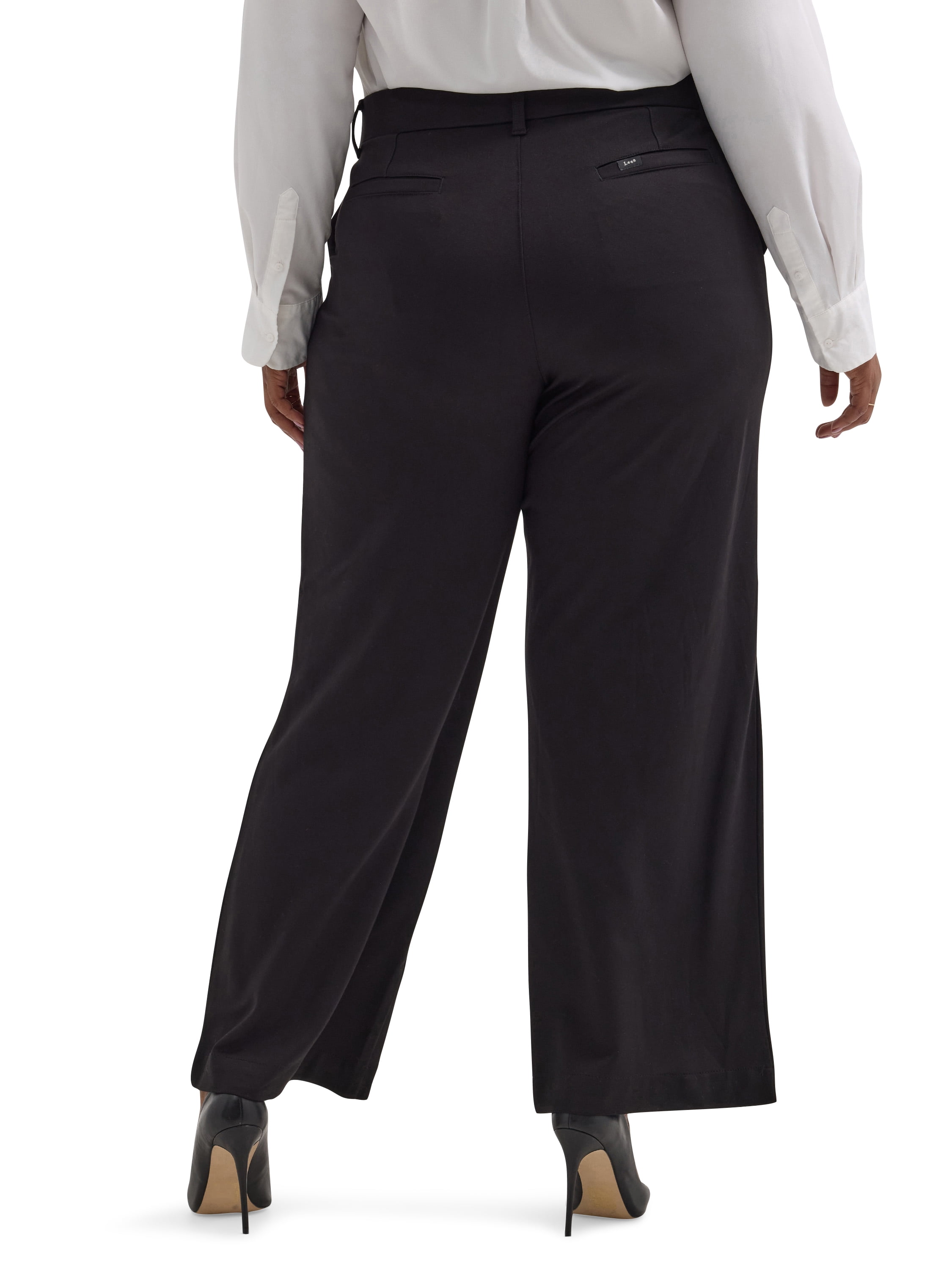 Lee® Women's Plus Pull-On Comfort Waist A-Line Knit Pant