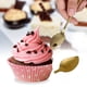 thumbnail image 2 of Cucharas de postre de acero inoxidable de color sólido, perfectas para revolver café y saborear pasteles, 2 of 8