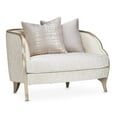 thumbnail image 4 of Michael Amini Malibu Crest Chair and Half - Cloud White/Chardonnay, 4 of 9