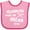 Pink and Fuchsia, variant on Inktastic Lacrosse Teamwork Boys or Girls Baby Bib