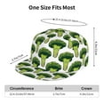 thumbnail image 4 of Kdxio Cute Broccoli Print Snapback Hat for Men Women,Adjustable Baseball Cap, 4 of 7