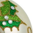 thumbnail image 5 of Northlight Sequin 2-D Poinsettia Christmas Glass Ball Ornament - 4" - Gold and Red, 5 of 6