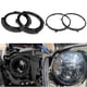 thumbnail image 3 of 7 Inch Round Headlight Mounting Retaining Bracket Ring Set With Headlight Metal Ring For Wrangler Jk 2007-2017, 3 of 5