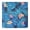 White-32, variant on Waterproof Square Tablecloth Fitted with Elastic Edge, Features Retro Hawaiian Floral and Palm Inspired Designs, Durable Vinyl with Backing for Secure Fit and Table Protection