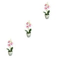 thumbnail image 1 of Cateissary Amigable con las mascotas Flor artificial No tóxica para gatos y perros Planta artificial fácil de mantener Blanco + Morado Type1 NO1, 1 of 6