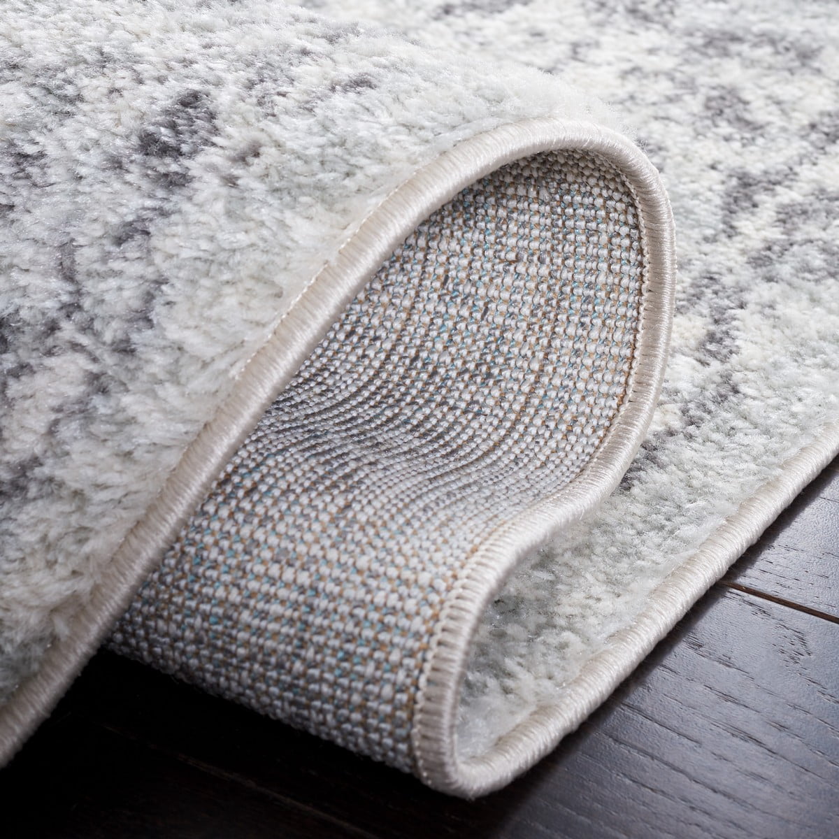 SAFAVIEH Tulum Chao Traditional Area Rug, 4' x 6', Ivory/Grey