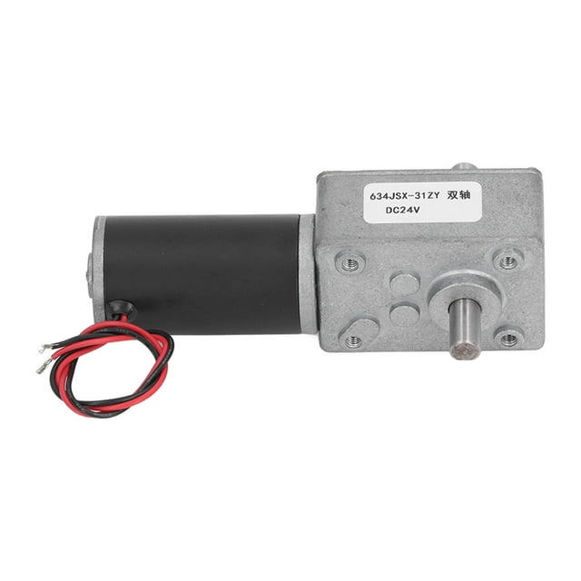 Moteur à Engrenages Micro à Haute Vitesse de Torsion Réduction Électrique Auto-Bloquante Réversible 24V Double Arbre pour Banque Guichet Automatique Distributeur Automatique Imprimante Copieur Équipement d'Automatisation de Bureau