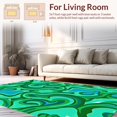 thumbnail image 2 of ODIKA 5' x 7' Machine Washable Non-Slip Area Rug, Abstract Swirl High Traffic Rug, Green, 352849, 2 of 7