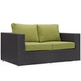 thumbnail image 5 of Modway Convene 5 Piece Outdoor Patio Sofa Set in Espresso Peridot, 5 of 7
