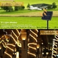 thumbnail image 4 of 1 paquete de 100/200 luces LED solares de cadena para exteriores, impermeables, con 8 modos de luz parpadeante de hadas para decoración de árboles, bodas, fiestas de Navidad, 4 of 5