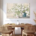 thumbnail image 3 of Elephant Stock White Bouquet Wall Art - Horizontal Multi Panel Canvas - Living Room Wall Decor - Floral And Botanical Multi Panel - Pink And Beige Decor By Julia Purinton - 65" x 42", 3 of 8