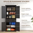 thumbnail image 4 of HOMCOM Garde-Manger de Cuisine 72 Pouces, Armoire de Rangement Autoportante avec Tiroir, Portes, 4 of 10