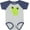 Baseball Heather and Navy, variant on Inktastic Cute Frog, Little Frog, Baby Frog, Green Frog Boys or Girls Baby Bodysuit