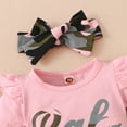 thumbnail image 5 of Gyratedream Baby Girls Summer Clothes Ruffles Romper Tutu Skirt 3PCS Outfit Set,12-18 Months, 5 of 10