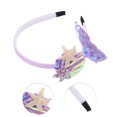 thumbnail image 3 of Ofertas Únicas 1 Pc Diademas Clásicas Elegantes de Lentejuelas para Niños Niñas 5.51"x5.12"x3.35" Púrpura, 3 of 3